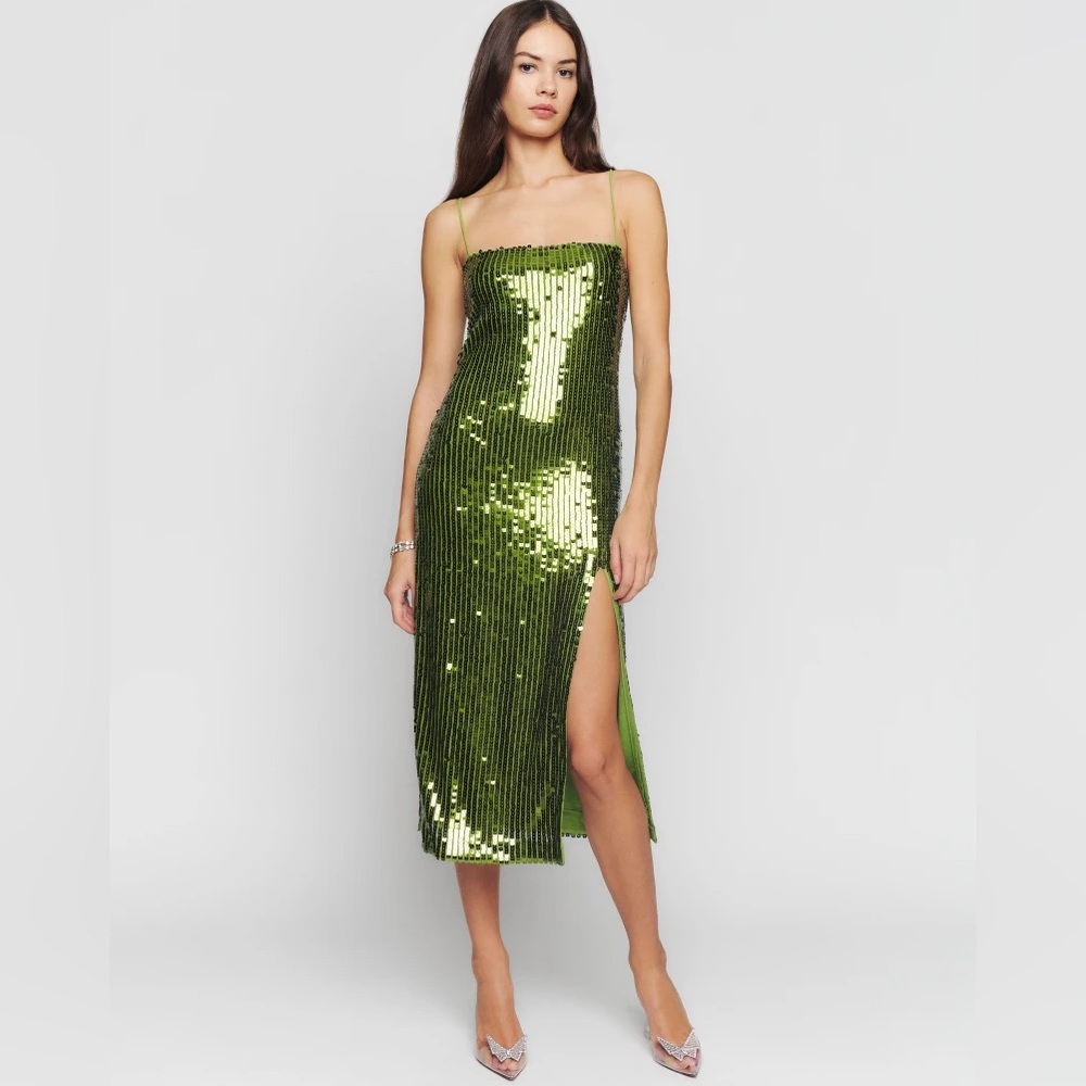 NWT Reformation Vidette Sequin Midi Dress